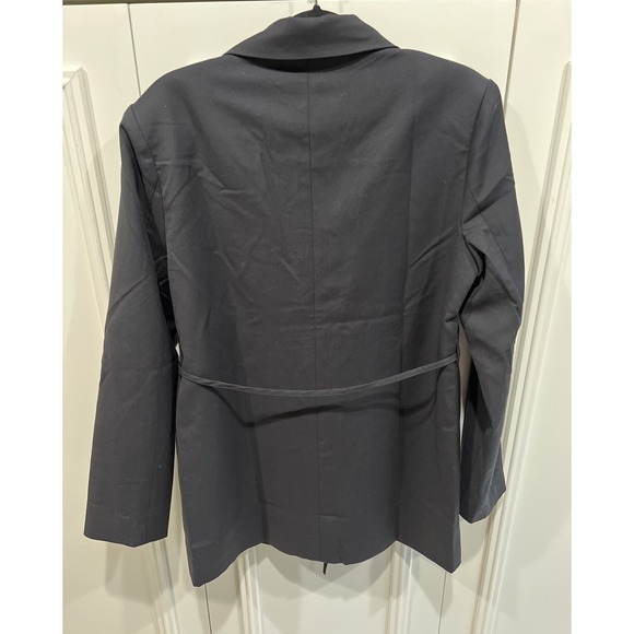 LIONESS Olympia Blazer Dress Black Size Small Belted Mini Sexy Chic Minimalist - Picture 4 of 8